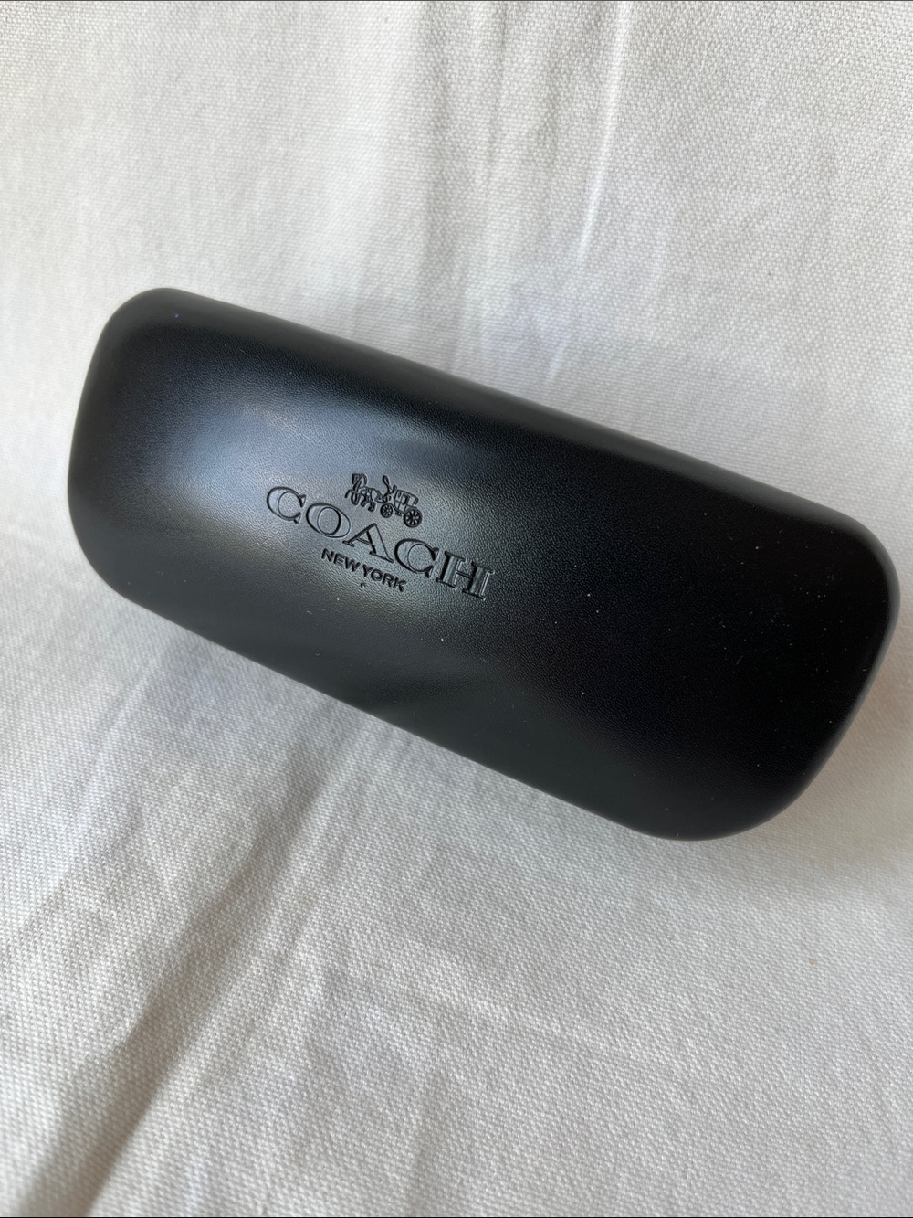 COACH Black Leather Glasses Case